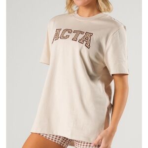 New ACTA daily oversized tee Small coconut